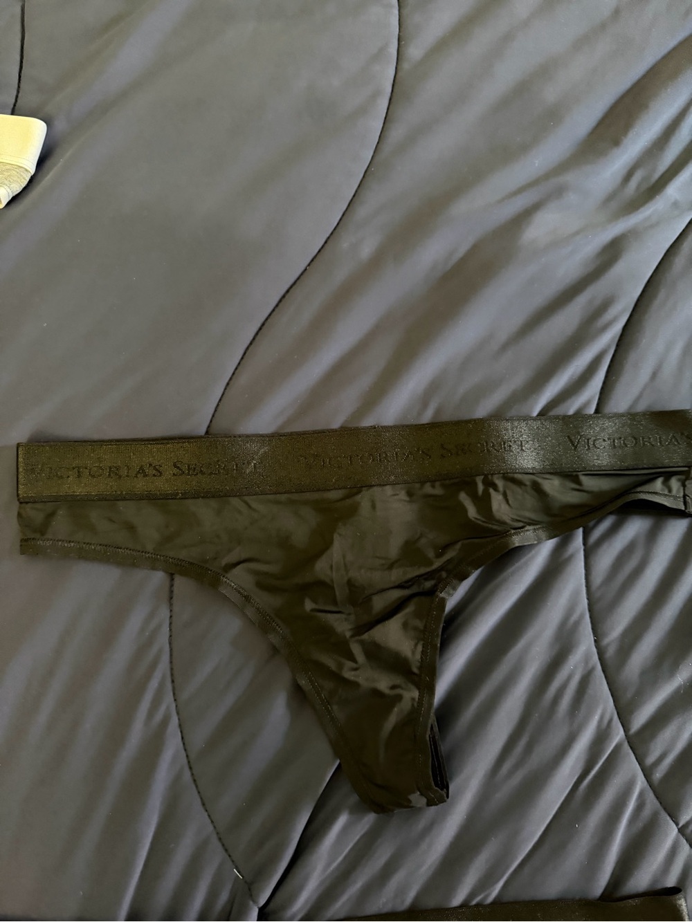 Victoria's Secret Black Stretch Thong Panty